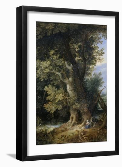 Rest on the Flight into Egypt, 1600-99-Jan the Younger Brueghel-Framed Giclee Print