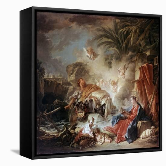 Rest on the Flight into Egypt, 1757-François Boucher-Framed Premier Image Canvas