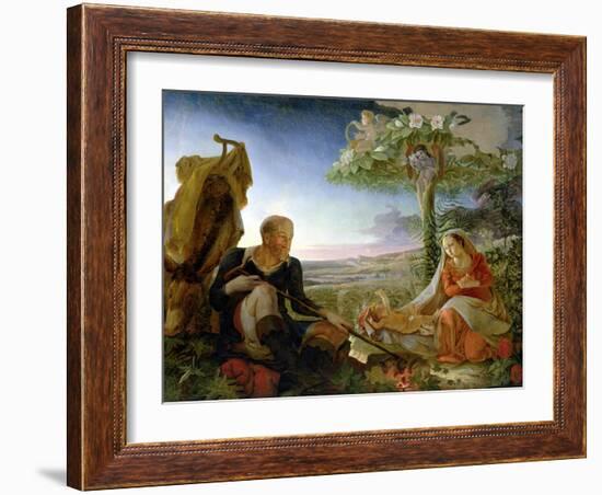 Rest on the Flight Into Egypt, 1805-6-Philipp Otto Runge-Framed Giclee Print