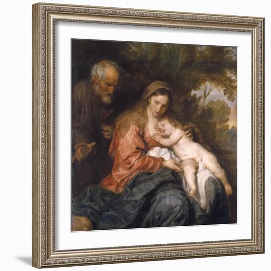 Rest on the Flight into Egypt by Anthony van Dyck-null-Framed Photographic Print