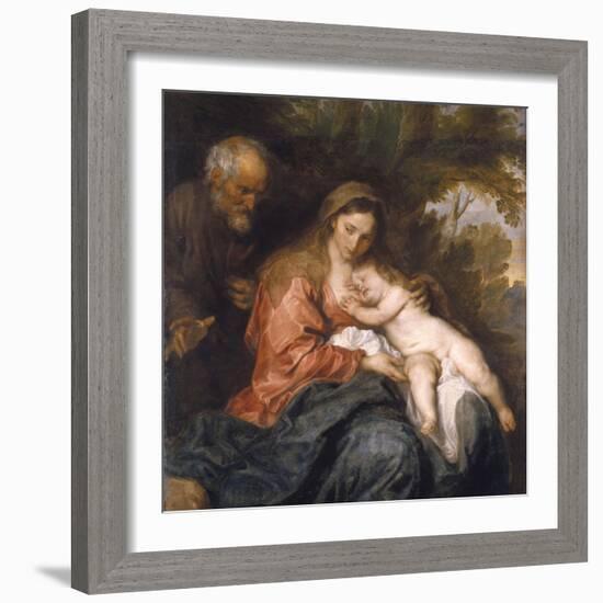 Rest on the Flight into Egypt by Anthony van Dyck-null-Framed Photographic Print