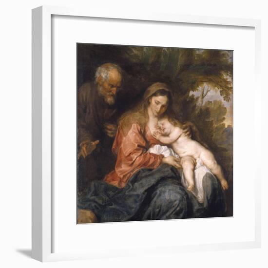 Rest on the Flight into Egypt by Anthony van Dyck-null-Framed Photographic Print