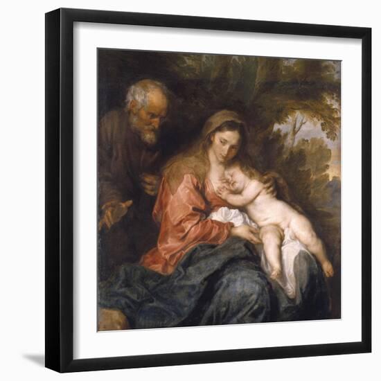 Rest on the Flight into Egypt by Anthony van Dyck-null-Framed Photographic Print