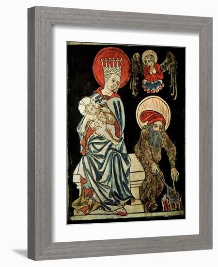 Rest on the Flight into Egypt, C1410-null-Framed Giclee Print