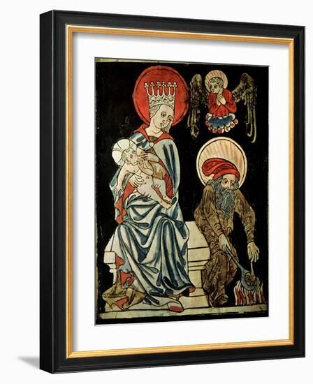 Rest on the Flight into Egypt, C1410-null-Framed Giclee Print