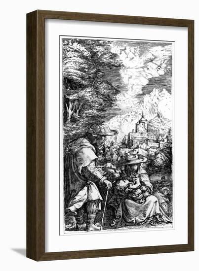 Rest on the Flight into Egypt, C1515-1519-Albrecht Altdorfer-Framed Giclee Print