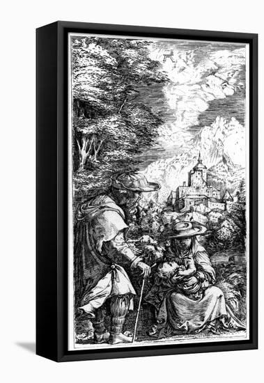 Rest on the Flight into Egypt, C1515-1519-Albrecht Altdorfer-Framed Premier Image Canvas