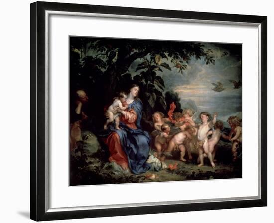 Rest on the Flight into Egypt (Virgin with Partridge), C1629-1630-Sir Anthony Van Dyck-Framed Giclee Print