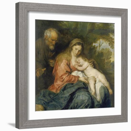 Rest on the Flight into Egypt-Sir Anthony Van Dyck-Framed Giclee Print