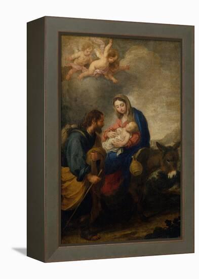 Rest on the Flight into Egypt-Bartolome Esteban Murillo-Framed Premier Image Canvas