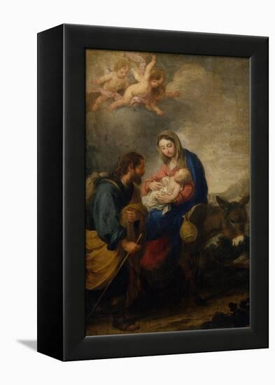 Rest on the Flight into Egypt-Bartolome Esteban Murillo-Framed Premier Image Canvas