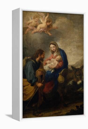 Rest on the Flight into Egypt-Bartolome Esteban Murillo-Framed Premier Image Canvas