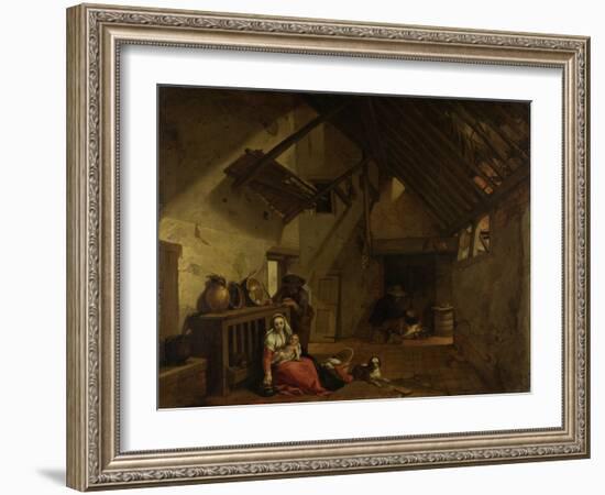 Rest on the Flight into Egypt-Abraham Bloemaert-Framed Art Print