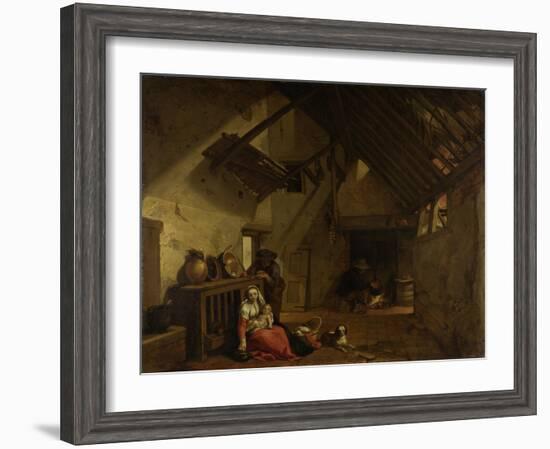 Rest on the Flight into Egypt-Abraham Bloemaert-Framed Art Print