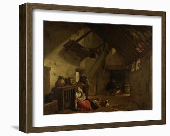 Rest on the Flight into Egypt-Abraham Bloemaert-Framed Art Print