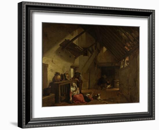 Rest on the Flight into Egypt-Abraham Bloemaert-Framed Art Print