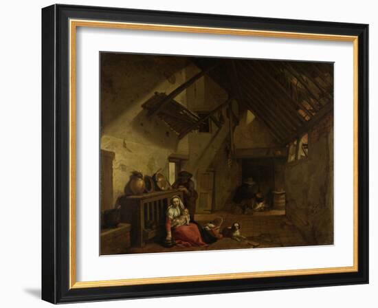 Rest on the Flight into Egypt-Abraham Bloemaert-Framed Art Print