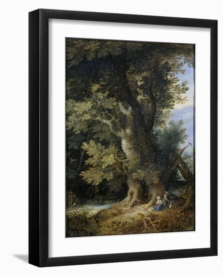 Rest on the Flight into Egypt-Jan Brueghel-Framed Art Print