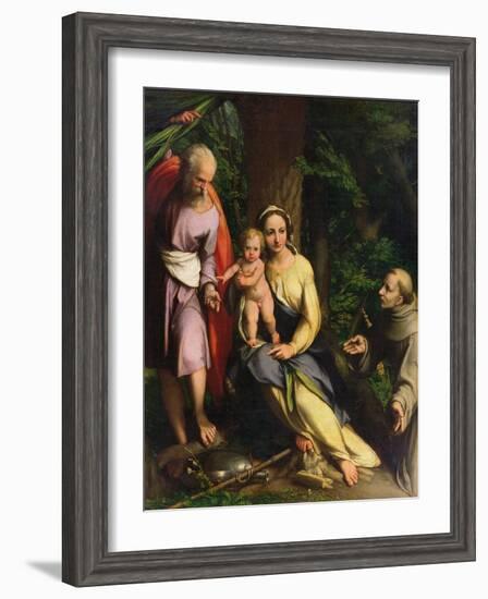 Rest on the Flight into Egypt-Correggio-Framed Giclee Print