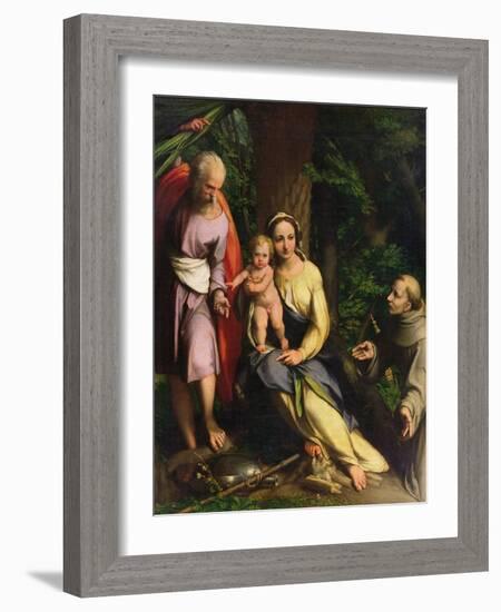 Rest on the Flight into Egypt-Correggio-Framed Giclee Print