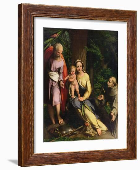 Rest on the Flight into Egypt-Correggio-Framed Giclee Print