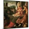 Rest on the Flight Into Egypt-Bonifacio Veronese-Mounted Giclee Print