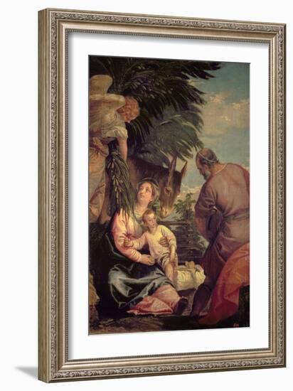 Rest on the Flight into Egypt-Paolo Veronese-Framed Giclee Print