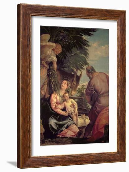 Rest on the Flight into Egypt-Paolo Veronese-Framed Giclee Print