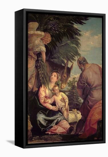 Rest on the Flight into Egypt-Paolo Veronese-Framed Premier Image Canvas