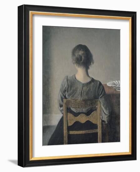 Rest-Vilhelm Hammershoi-Framed Giclee Print