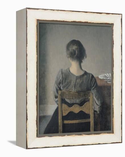 Rest-Vilhelm Hammershoi-Framed Premier Image Canvas