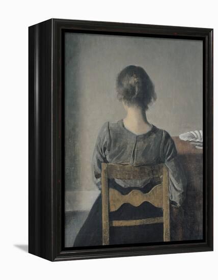 Rest-Vilhelm Hammershoi-Framed Premier Image Canvas