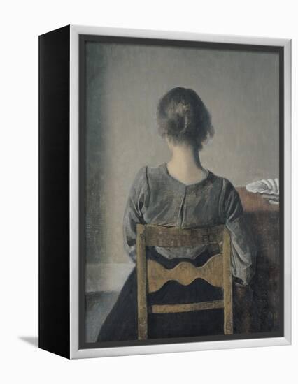 Rest-Vilhelm Hammershoi-Framed Premier Image Canvas