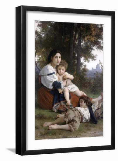 Rest-William Adolphe Bouguereau-Framed Premium Giclee Print