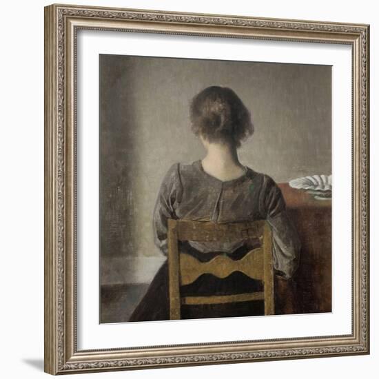 Rest-Vilhelm Hammershoi-Framed Giclee Print