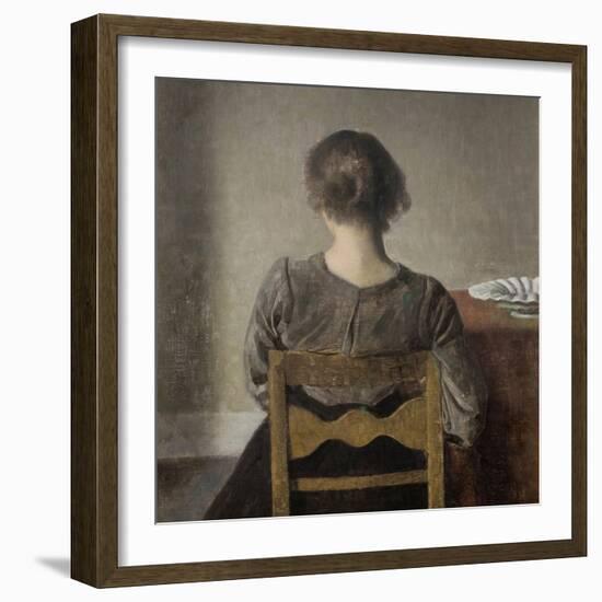 Rest-Vilhelm Hammershoi-Framed Giclee Print