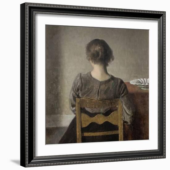 Rest-Vilhelm Hammershoi-Framed Giclee Print