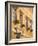 Restarant in Old Medieval Town, Western Transdanubia, Hungary-Walter Bibikow-Framed Photographic Print