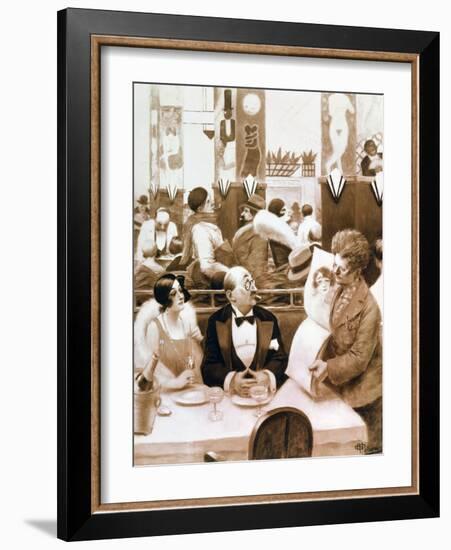 Restaurant, 1873-1942-Albert Guillaume-Framed Giclee Print