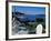 Restaurant at the Bar Harbor Inn and View of the Porcupine Islands, Maine, USA-Jerry & Marcy Monkman-Framed Photographic Print