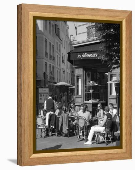 Restaurant/Bistro in the Marais District, Paris, France-Jon Arnold-Framed Premier Image Canvas