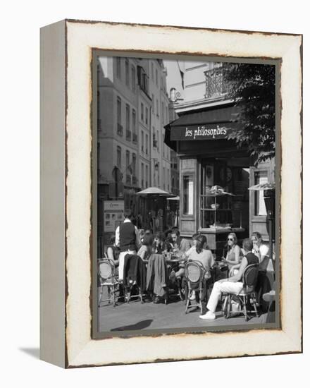 Restaurant/Bistro in the Marais District, Paris, France-Jon Arnold-Framed Premier Image Canvas