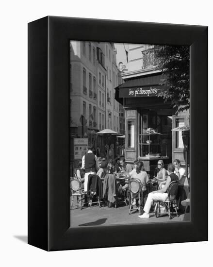 Restaurant/Bistro in the Marais District, Paris, France-Jon Arnold-Framed Premier Image Canvas