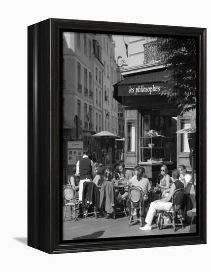 Restaurant/Bistro in the Marais District, Paris, France-Jon Arnold-Framed Premier Image Canvas