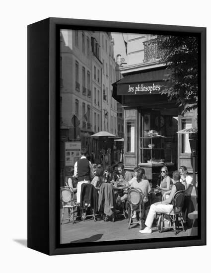 Restaurant/Bistro in the Marais District, Paris, France-Jon Arnold-Framed Premier Image Canvas