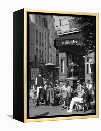 Restaurant/Bistro in the Marais District, Paris, France-Jon Arnold-Framed Premier Image Canvas