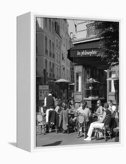 Restaurant/Bistro in the Marais District, Paris, France-Jon Arnold-Framed Premier Image Canvas