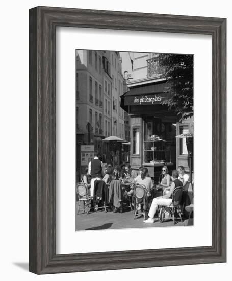 Restaurant/Bistro in the Marais District, Paris, France-Jon Arnold-Framed Photographic Print