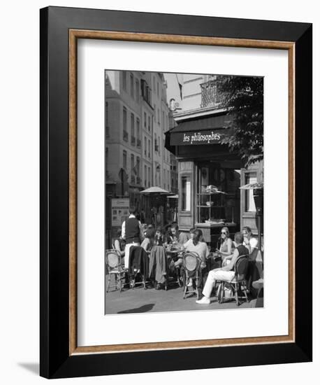 Restaurant/Bistro in the Marais District, Paris, France-Jon Arnold-Framed Photographic Print