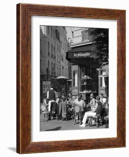 Restaurant/Bistro in the Marais District, Paris, France-Jon Arnold-Framed Photographic Print